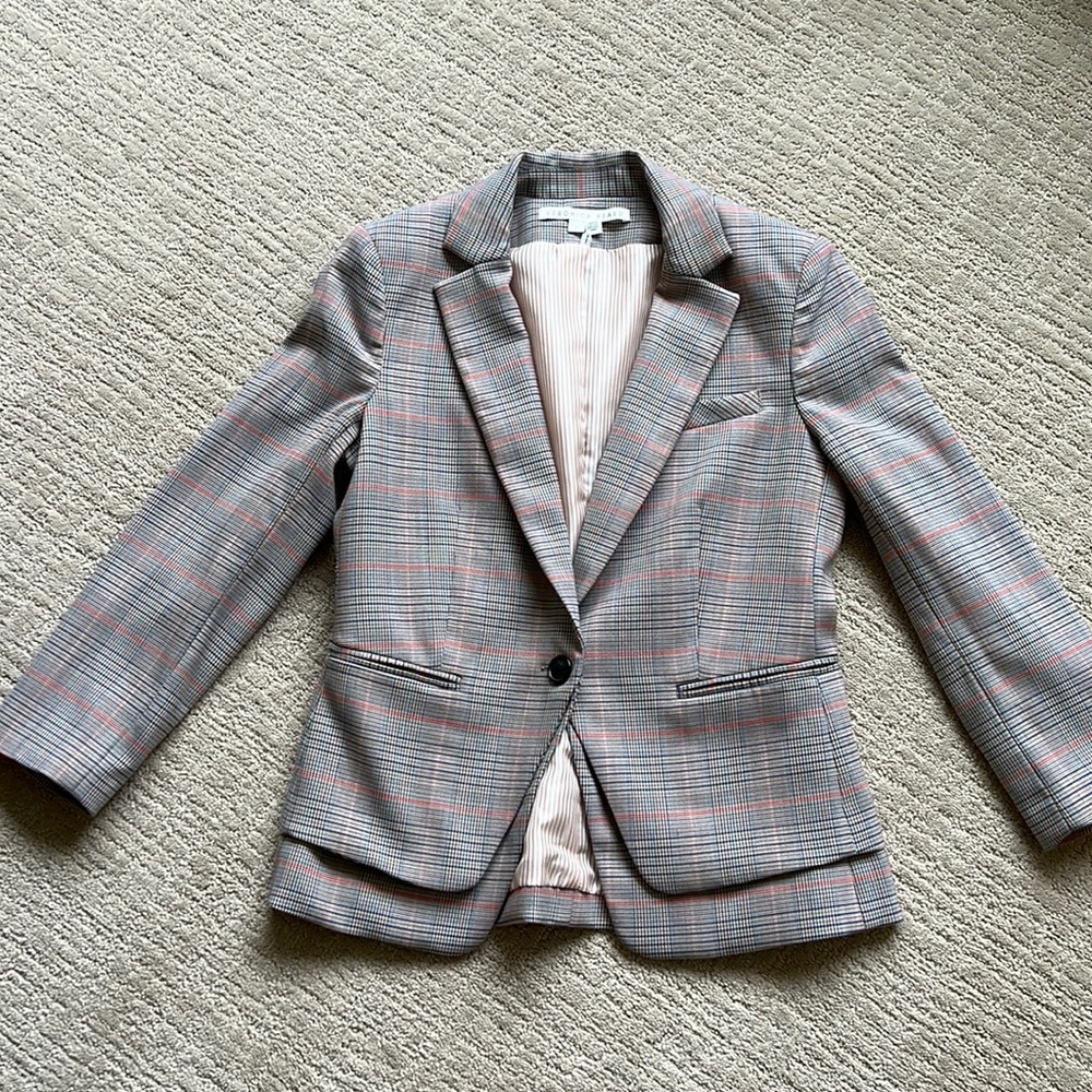 Cute fitted plaid Veronica Beard Blazer